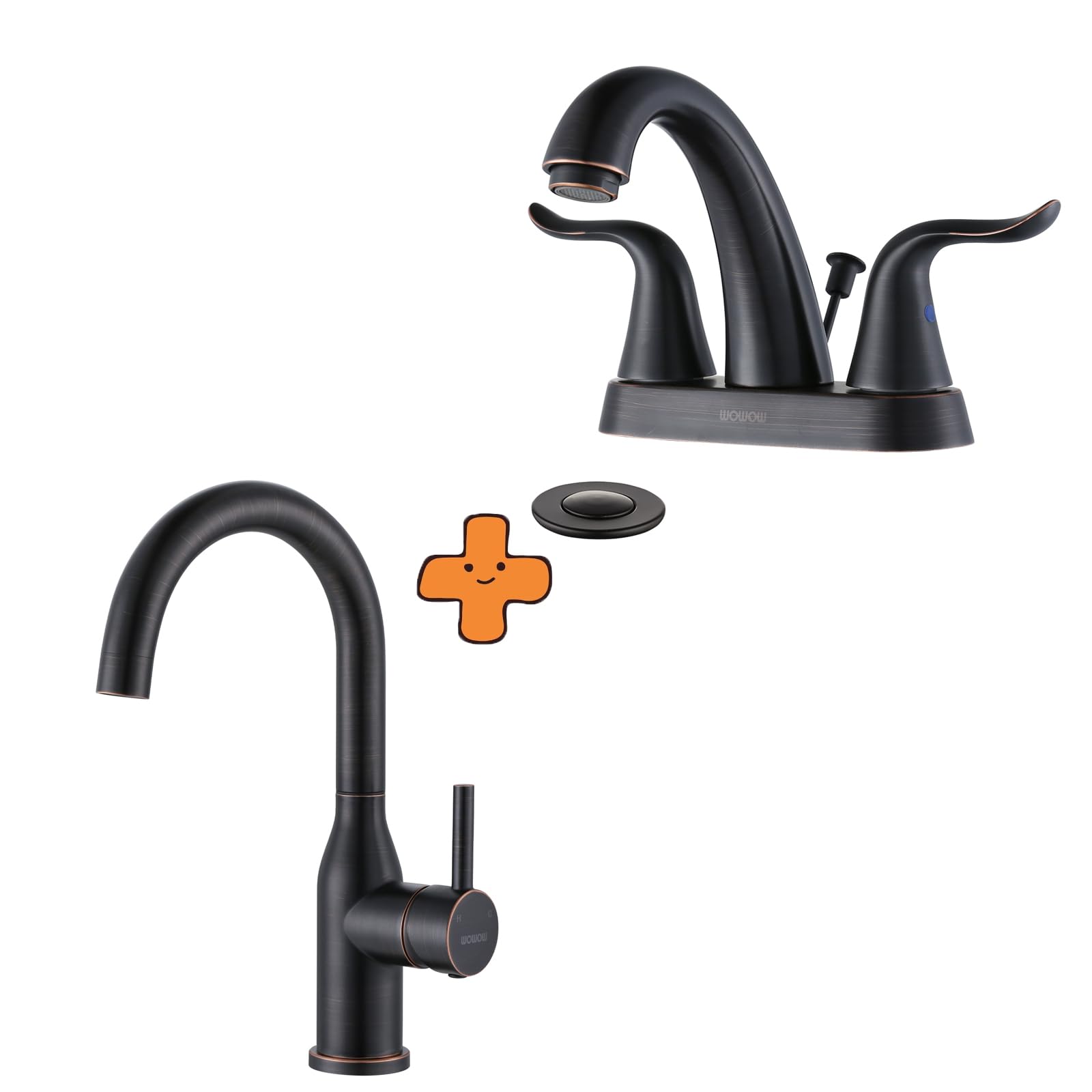 Jnfidosr Bronze 1 Hole Bar Faucet Single Handle Bar Sink Faucet Oiled Rubbed And Bathroom Faucet 4 Inch Centerset