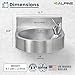 Alpine Water Drinking Fountain Wall Mounted - Commercial Hydration Station for Indoor & Outdoor in School, Parks, Courts & More (Stainless Steel)