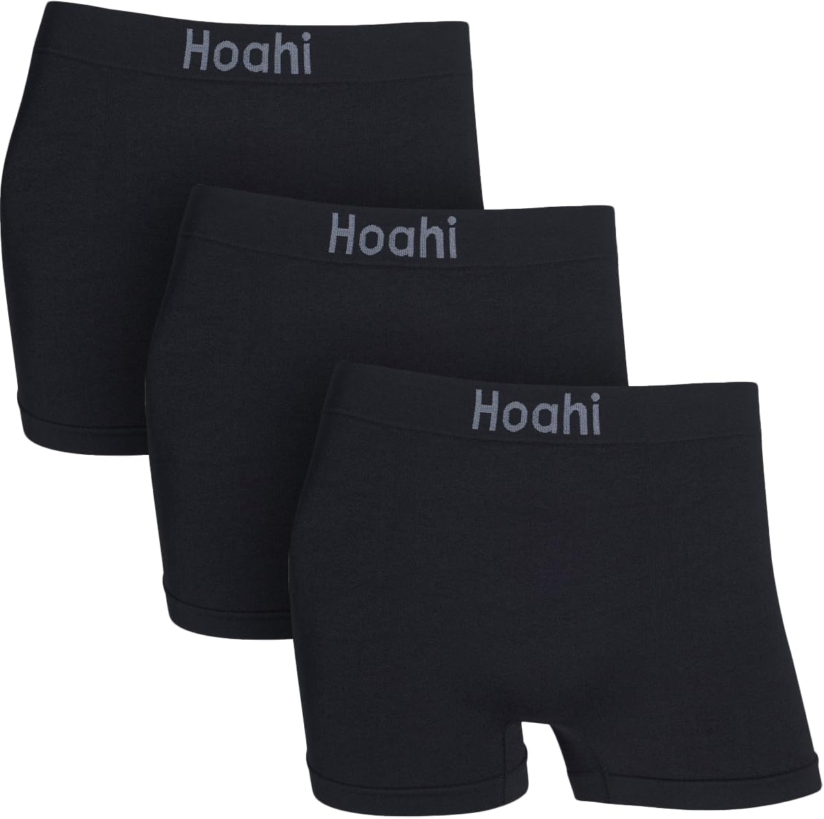 Kit Com 3 Cuecas Boxer Masculina Sem Costura Poliamida Premium Hoahi
