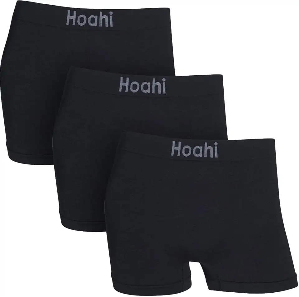 Kit Com 3 Cuecas Boxer Masculina Sem Costura Poliamida Premium Hoahi