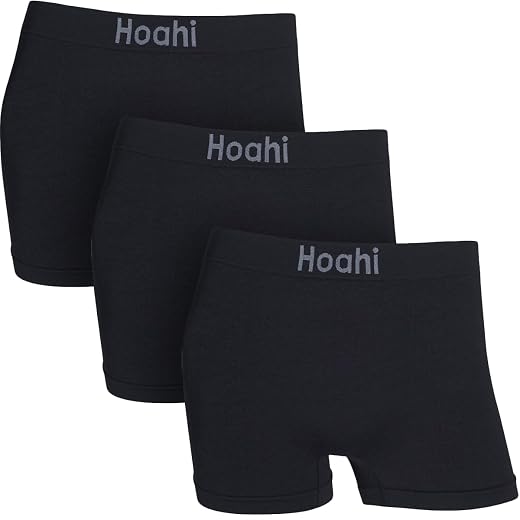 Kit Com 3 Cuecas Boxer Masculina Sem Costura Poliamida Premium Hoahi