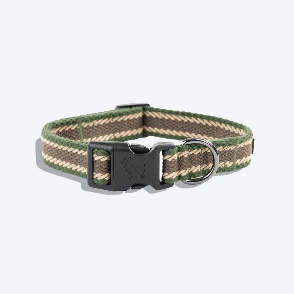 HUFT Olive Odyssey Dog Collar - Olive Green & Beige (B0BWJRMVMZ) Amazon Price History, Amazon Price Tracker