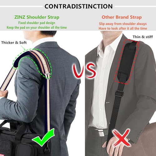 Image of ZINZ 57 inch Adjustable Bag Straps Replacement with Thick Fixed Pad