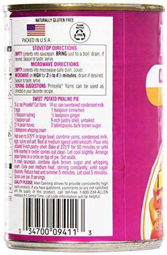 Princella Cut Yams in Syrup, 15 oz (Packaging May Vary)