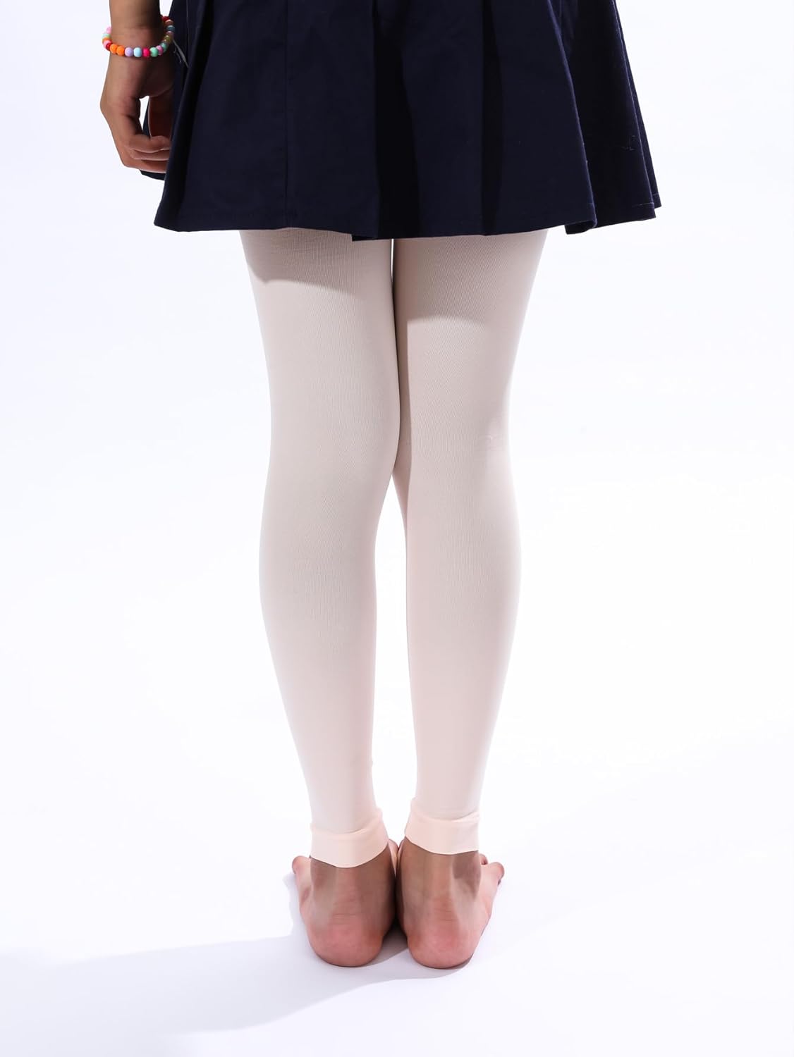 EVERSWE Girl's Microfiber Footless Tights, Ballet Dance Tights, Ultra Soft Leggings - Image 4