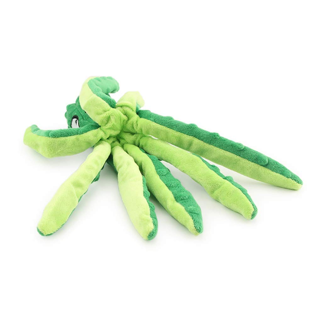 MU Plüsch Quietschender Hund Spielzeug Cartoon Orange Welpen Haustier Spielzeug Bunte Squid Hundespielzeug Haustierbedarf,Orange