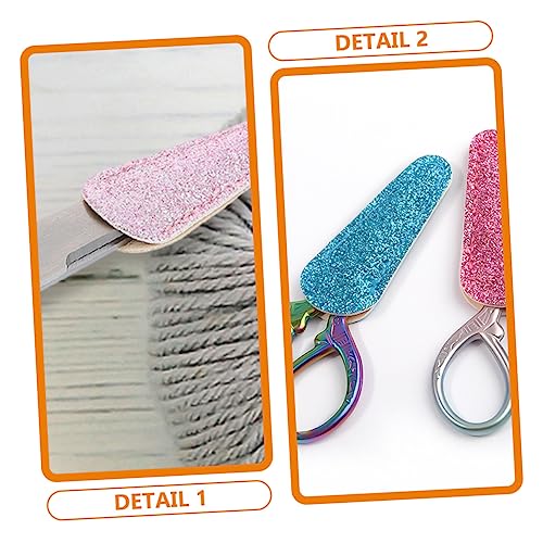 Beatifufu 2 peças de capa de tesoura, capa protetora de tesoura de unha, capa protetora de pinça, ca