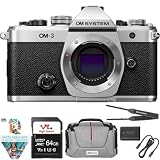 OM SYSTEM OM-3 Mirrorless Micro Four Thirds Interchangeable Lens Camera Bundle with Premium 64GB PRO...