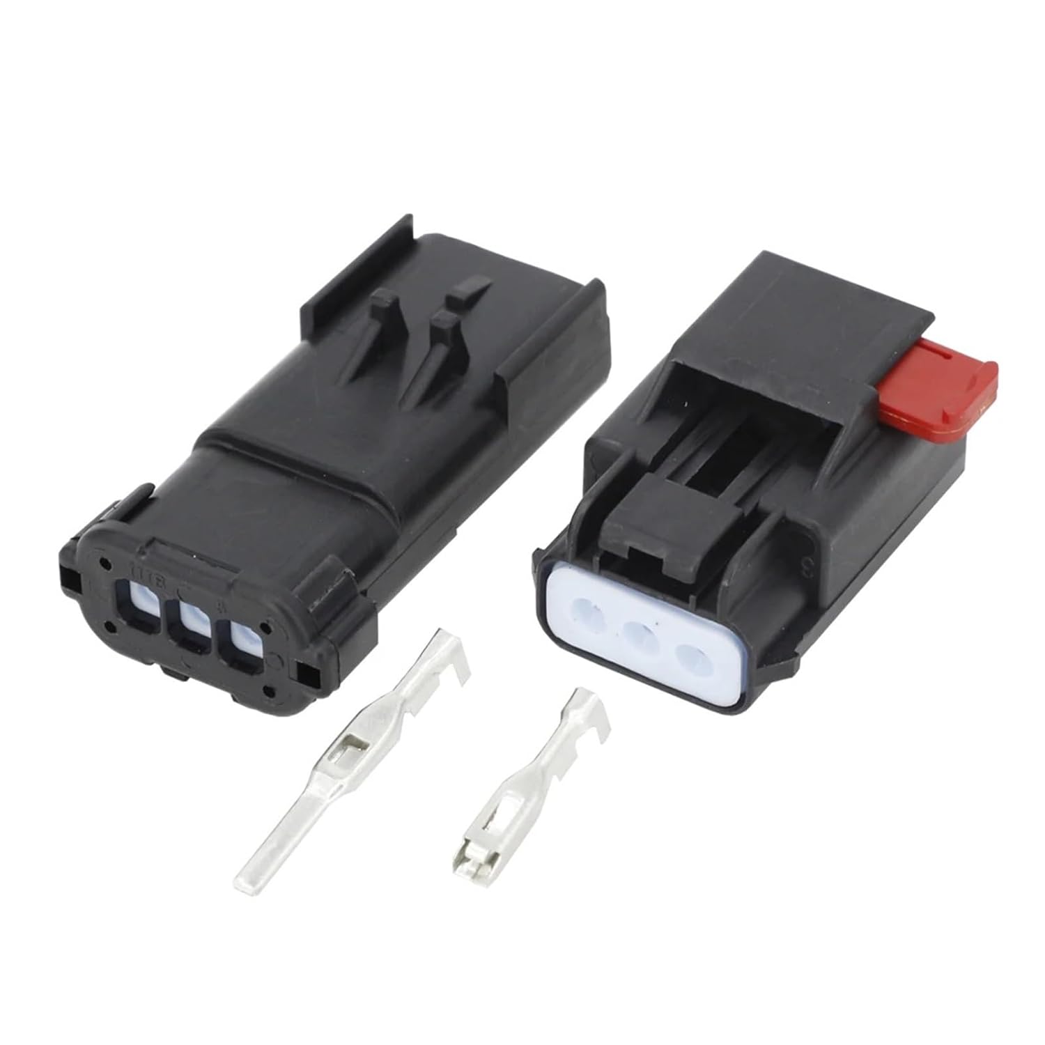 3 Pin Waterproof Vehicle Connector Automotive Connector with End Block DJ7036Y-2.8-11/21(Male and Female Plug,5 Sets)