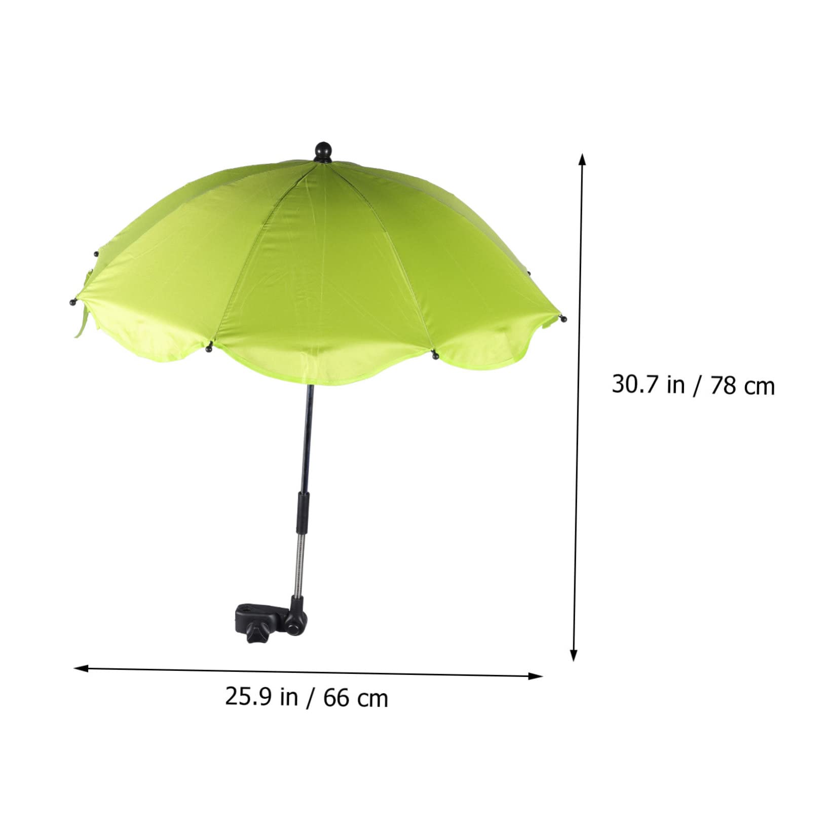 BESTonZON 2stücke Babywagen Mit Uv-schutz Verstellbare Halterung Für Kinderwagen Strand Und -sonnenschutz Langlebig Und Hitzereflectierend