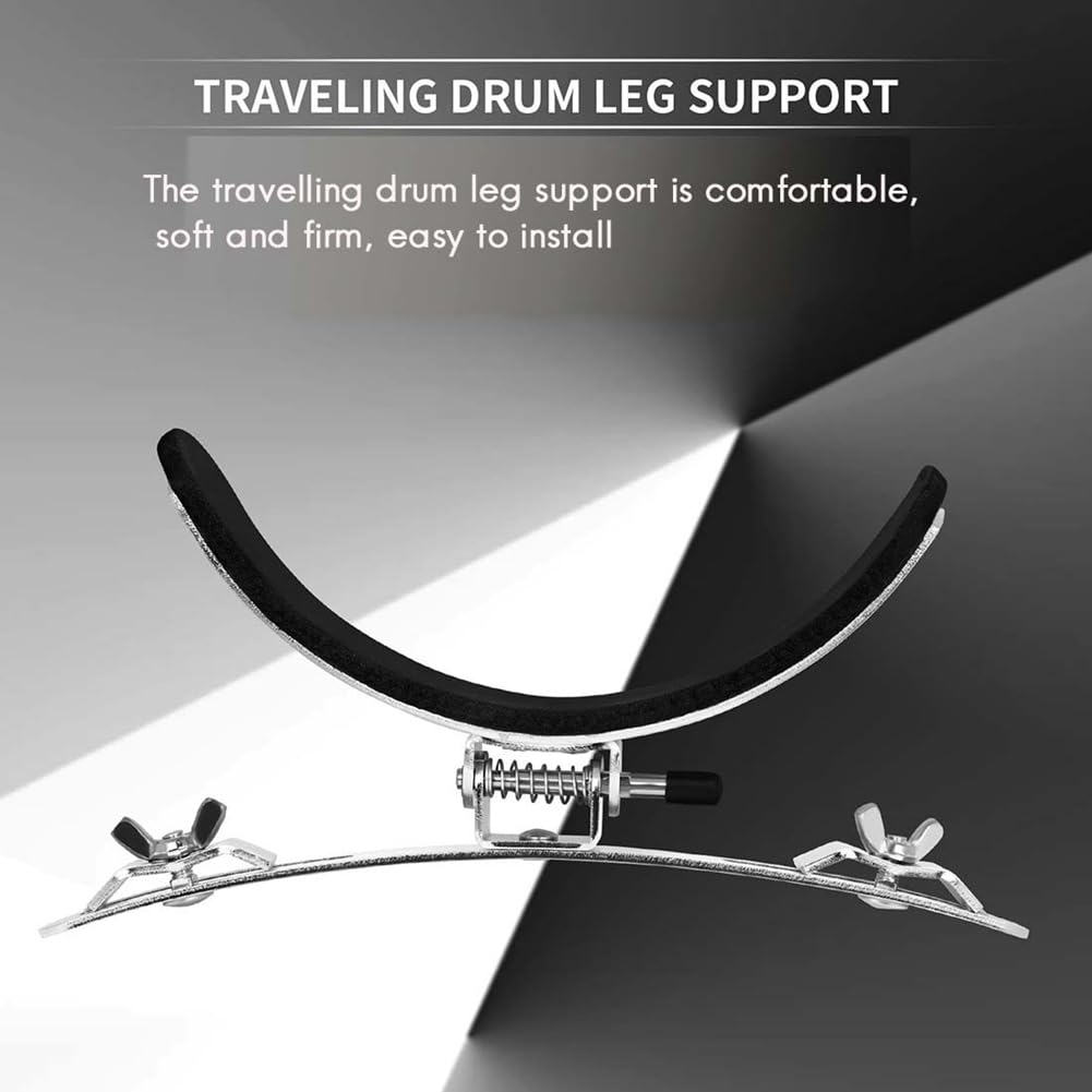 Trommelbeinhalter, Metall, Reisende Trommelbeinstütze, Verdickter Schwamm, Dekompressionstrommelständer für Marchings Snare Drum