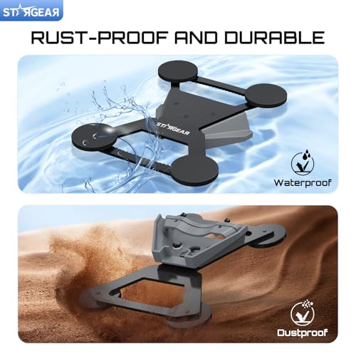 Image of Starlink Mini Mount, Magnetic with 200lbs Heavy Duty Magnet Bases, Starlink Mini Accessories Lockable Starlink Mount for RV, Car, Boat, Truck Aluminum Alloy
