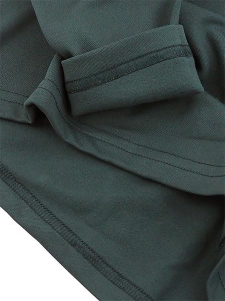 Close-up of the brushed back fabric texture of the Kenshi Warm Brushed Back Men's Crew Neck Long Sleeve Shirt.