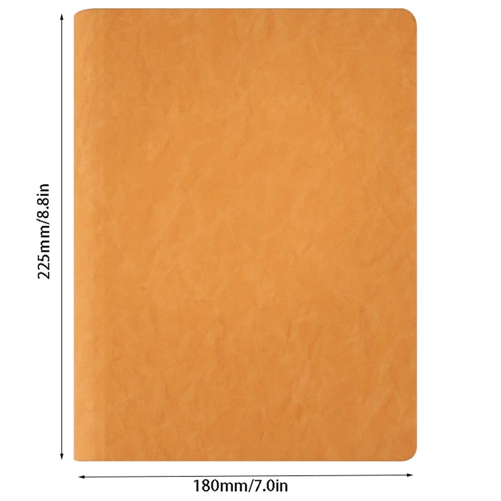Journal épais Bloc de métal en métal en métal en Vrac Peut remplacer Le Notes de Notes intérieure Notepad A5 Simple Business Manuel Meeting Diary (Color : Yellow)