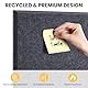 Large Kork-Bulletin Board für Wand 90x60cm, 6 Pack Filz-Wandfliesen mit 50 Pushpins, 30 sichere abnehmbare Klebetabs, dekorative Pinnwand Tack Board für Büro Haus Schule