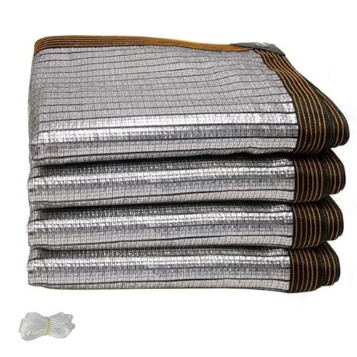Malla de sombreo de Aluminio para Invernadero, 1 m x 6 m, 99% de protección UV, Malla Reflectante para Plantas de jardín (1 m x 1 m), protección Solar óptima para el Crecimiento.