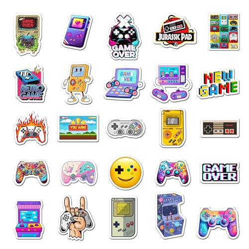 BEATRI Gaming Stickers 50Pcs Video Game Stickers Vinyl Waterproof for Water Bottles Phone, Laptop Gamer Decals for Teens Boys Mens Gamer Adults - Image 3