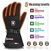 Rechargeable 7.4V 3200mAh Heated Gloves Waterproof Winter Warm Gloves for Motorcycle Riding Skiing Hiking Running Fishing Camping and Other Outdoor Winter Activities
