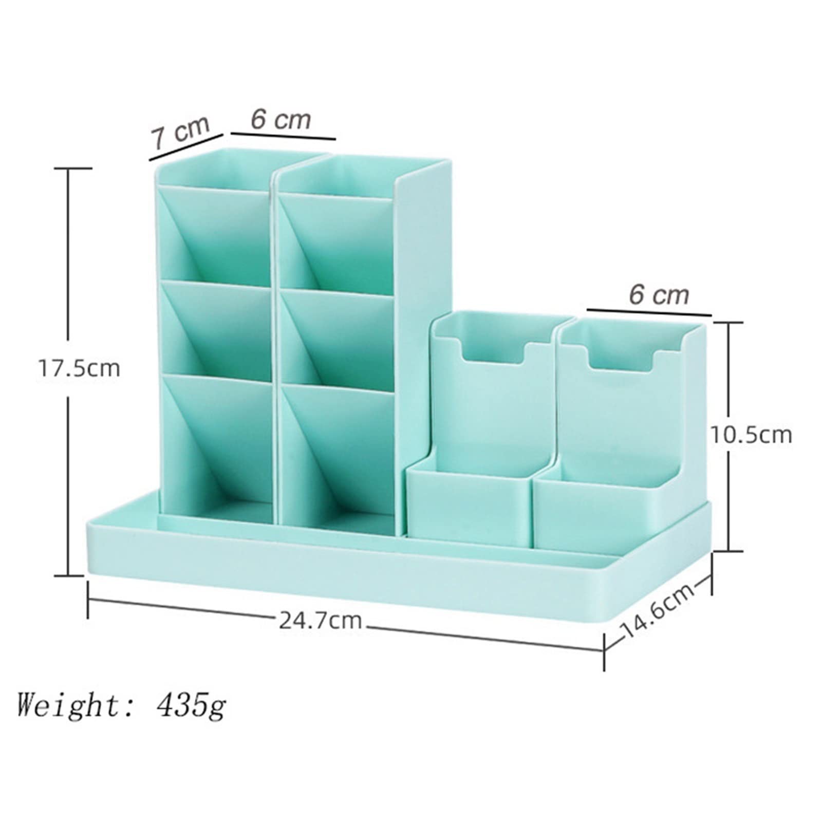 Pot à stylos de grande capacité pour accessoires de bureau - Jolie boîte de rangement pour crayons - Porte-stylo de bureau - Porte-marqueurs de bureau (B)