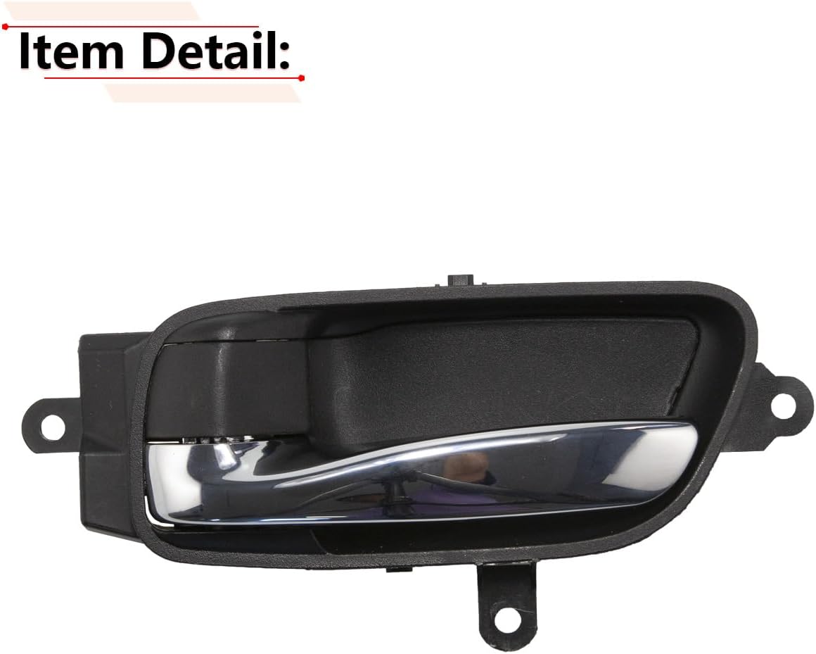 RLB-HILON Left Driver Side Interior Door Handle with Screw Cap Compatible with Nissan Altima Pathfinder 2013-2017, for Titan Murano 15-17, for Titan XD 2016 2017 and Armada 2015