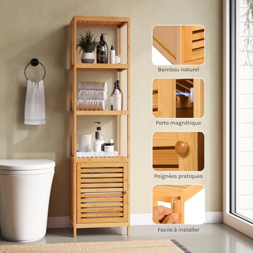 Meuble salle de bain bambou : la solution pour ranger sans encombrer