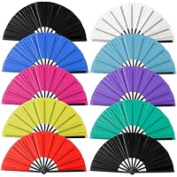 Oncpcare 10 abanicos para baile en línea, plegables, color