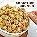 The Hampton Popcorn Company Caramel Popcorn Resealable Zip Bag, 9.5 Ounce, Caramel Corn, Fresh Gourmet Popcorn