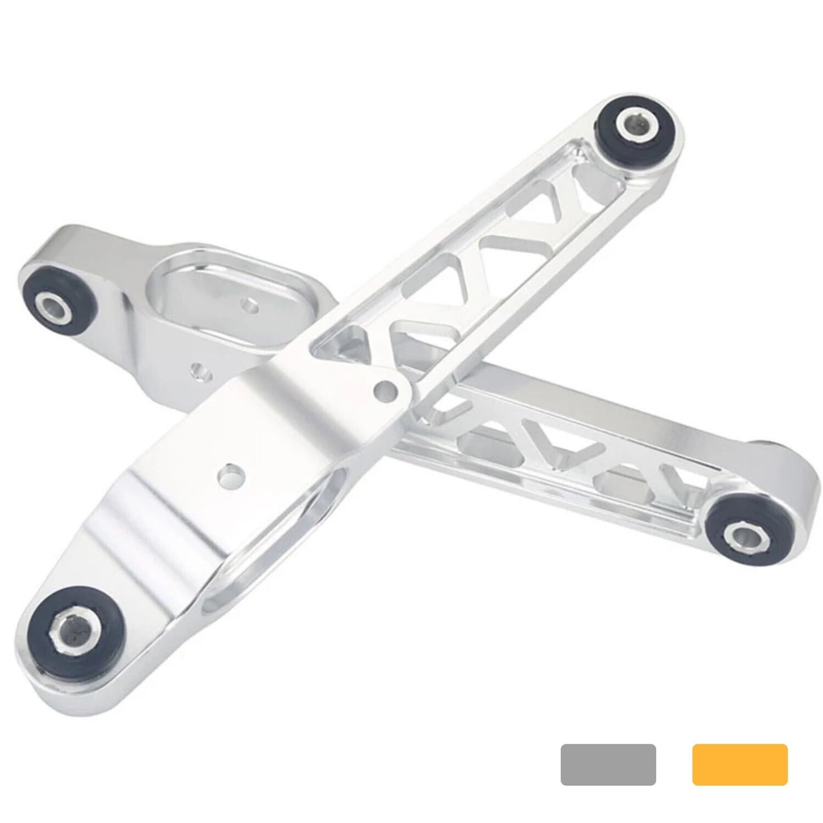 Wahacz wahadłowy Pasuje do Civic EG 88-95 Integra 94-01 złoty srebrny kęs tylne dolne wahacze ze stopu aluminium Wahacz samochodowy(Silver)