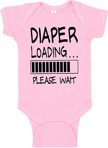 Reaxion Lindos y divertidos mamelucos de carga de pañales para bebés y niñas - Ropa humorística hecha a mano para bebés