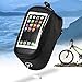 JOY COLORFUL Bicycle Bags Bicycle Front Tube Frame Cycling Packages 4.2,4.8,5.5 inches Touch Screen Mobile Phone Bags Professional Bicycle Accessories (Black, Large)