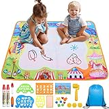 【Keine Tinte und kein Durcheinander】Keine Tinte erforderlich, nur mit sauberem Wasser in einem magischen Stift gefüllt und mit dem Zeichnen beginnen, ohne sich um Buntstift-, Markierungs- oder Buntstiftmarkierungen an den Wänden oder Möbeln sorgen zu müssen.