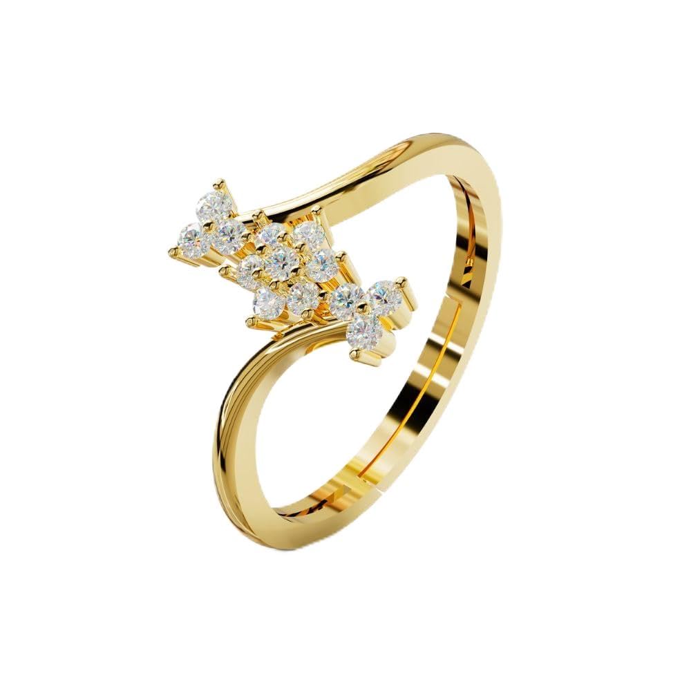 925 Sterling Silver Adjustable Floral CZ Ring for Women | Elegant Flower Design Ring with BIS Hallmark | Romantic Valentine Gift for Her (MHN-R-149)-image-35
