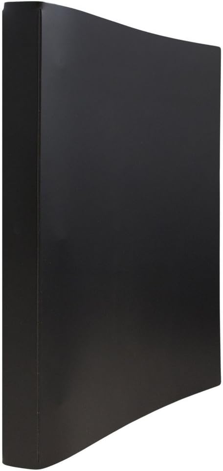 JAM PAPER Italian Leather 0.75 inch Binder - Orange 3 Ring Binder - Sold Individually