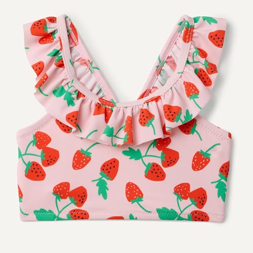 Image of Amazon Essentials Girls' Ruffle Two-Piece Bikini Swim Set