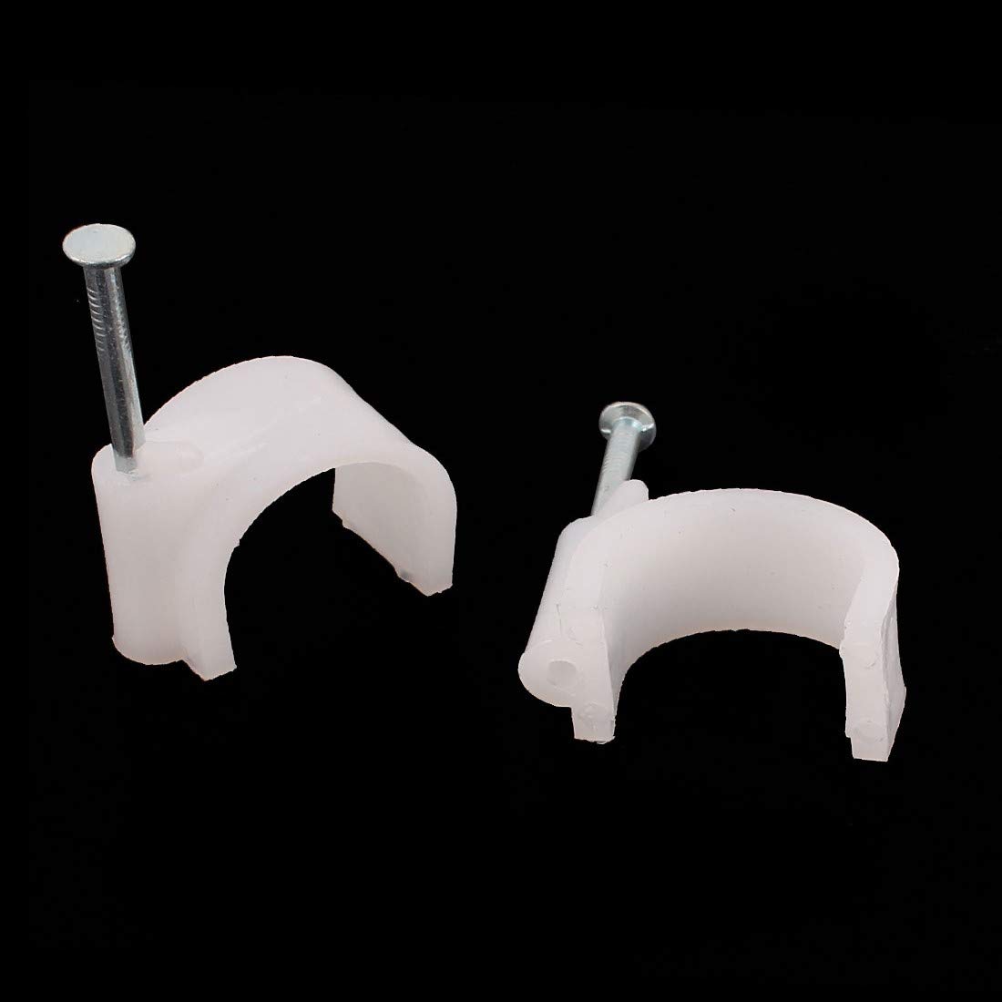 100 Unidades Insertar en la Pared Ancho Interno 22mm Diámetro Cable Cable Clavos Clips (100 Stücke Wandeinsatz Innen Breite 22mm Durchmesser Kreis Kabel Nagel Clips Weiß