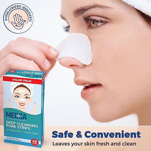 Medca Deep Cleansing Pore Strips Combo Pack, 48 Count Strips #TOP4
