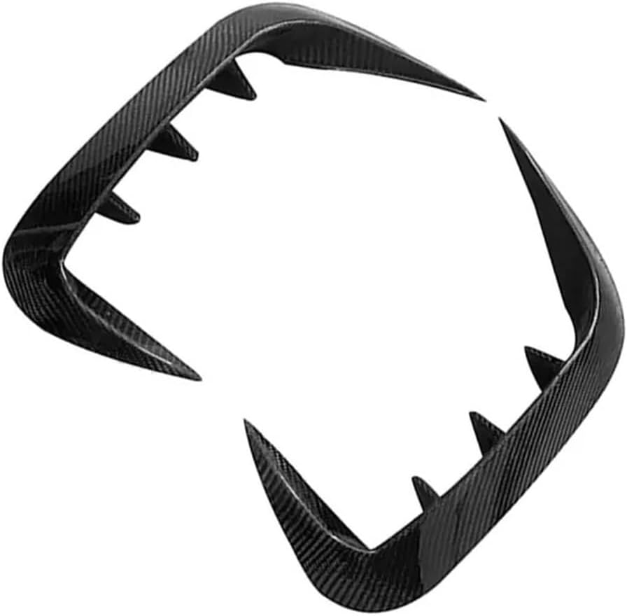 Rear Canards Bumper Splitters Trims Compatible for BMW 4 Series G22 G23 2021-2025 Glossy Black 2 Pcs/set Car Body Trim Accessories(Carbon Fiber)