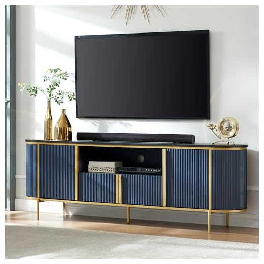 OKD Luxury 70" Fluted TV Stand