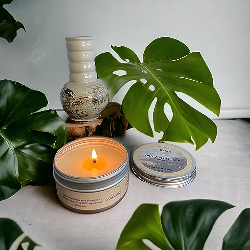 Vela Aromática Perfumada Na Latinha KONXERO De Canela Sofisticada Com 90g De Cera Mais Essência Na L