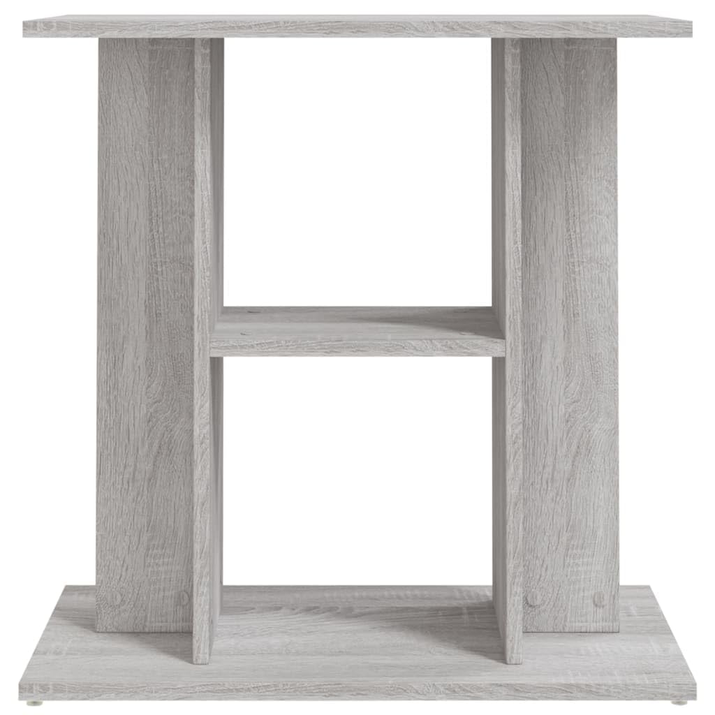 Supporto Acquario VidaXL 60x30x60 Cm: Legno Multistrato Grigio Cemento, 3 Ripiani, Resistente All'umidità - Per Acquari Fino A 60 Litri (circa)