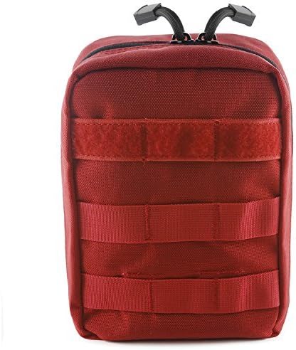 Tactical MOLLE EMT Pouch Medical Utility Bag 1000D Nylon with First Aid Patch and Shear