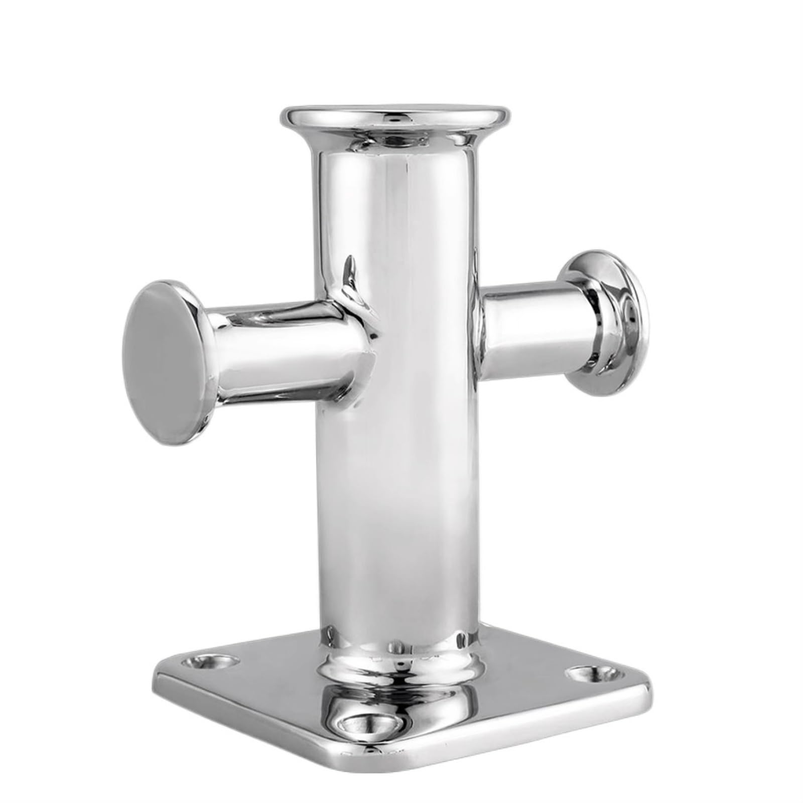 Pojedynczy słupek krzyżowy knaga do łodzi, 135x135x190mm stal nierdzewna 316 łatwa instalacja słupek do łodzi niezawodny na jachcie okrętowym