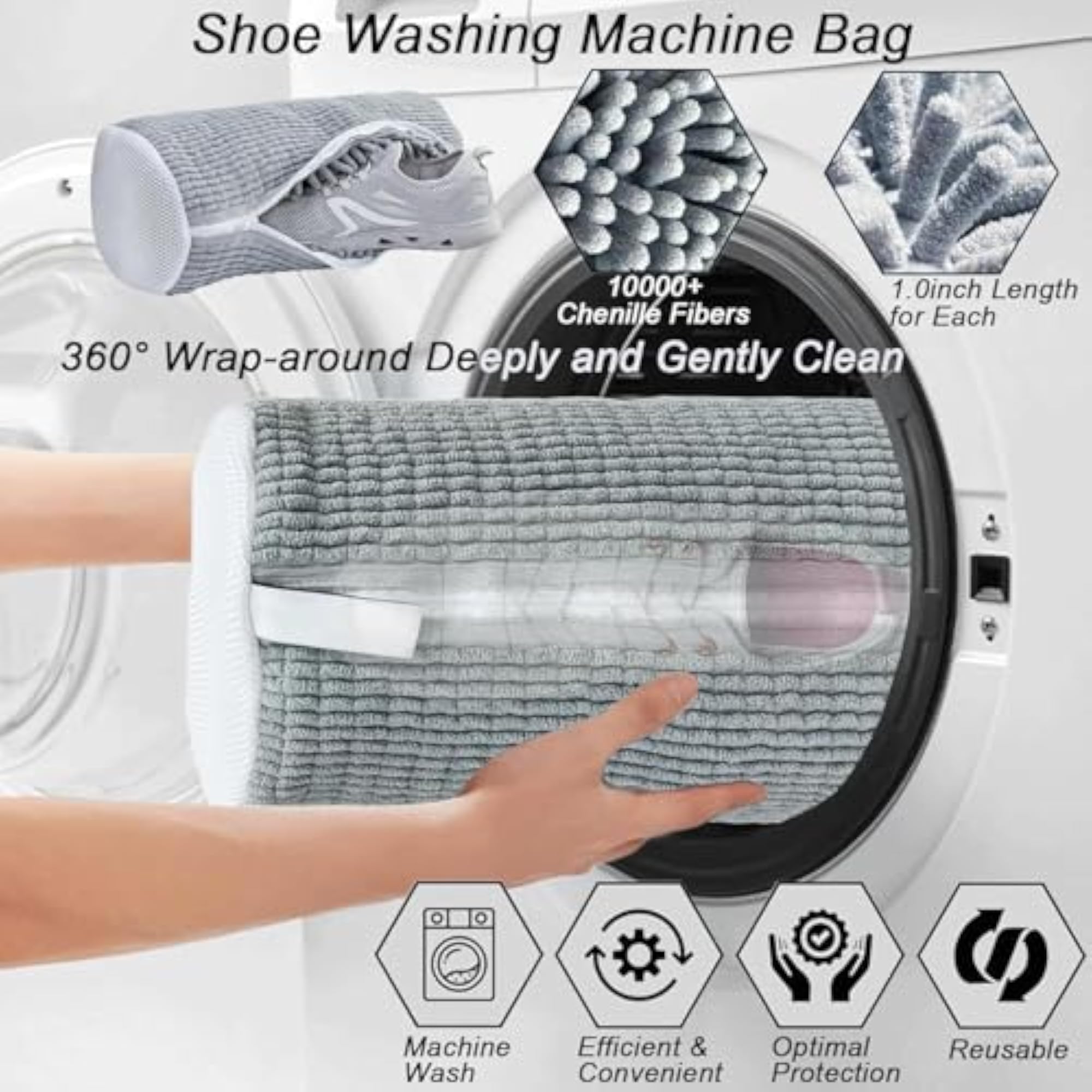 Hemiza Shoe Washing Machine Bag, Polyester Laundry Bag