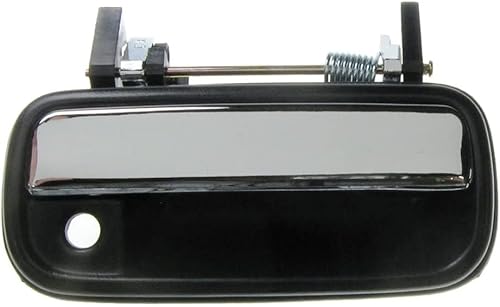 Miniatura 23 de TRQ Manija de la puerta exterior trasera izquierda del lado del conductor negra compatible con Honda Civic 2001-2005