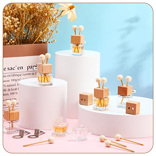 Diffuseur voiture huile essentielle clip aération parfum flacon verre