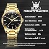 OLEVS Mens Watches Stainless Steel Waterproof Date Analog Quartz Watch Classic Luxury Dress Luminous Wrist Watches for Men #4