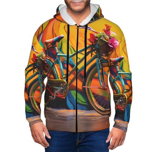 Prestazioni del prodotto: questa felpa con cappuccio colorata per bicicletta è realizzata in tessuto di poliestere, con una sensazione moderata e una buona elasticità. L'abbottonatura frontale adotta un design con cerniera per un facile on e off. Ci sono tasche su entrambi i lati che possono contenere piccoli oggetti. Felpa con cappuccio e fascia, alla moda e versatile. Design confortevole che può essere abbinato a vari pantaloni.