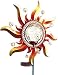 BRILLIANT AND MO 2017 New Gorgeous Copper Metal Art Color Changing Solar Sun Lights Crackle Glass Ball Light Garden Stake