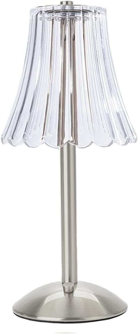 Cordless Table Lamps for Home,Table,Dining Room, Gold Rechargeable Lamps, USB Charge 12'' Tall LED Brass Portable Outdoor Indoor Table Lamp with Built-in Dimmer (Black-White)