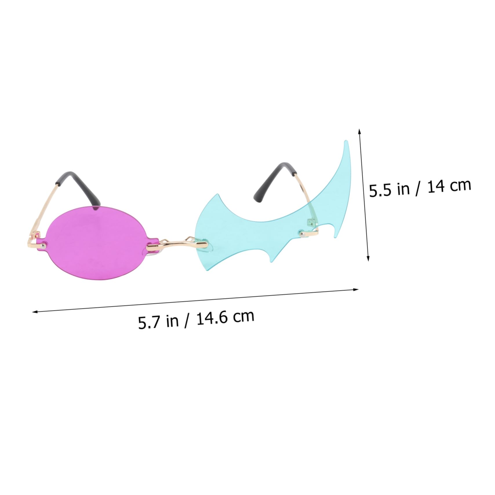 BESTYASH Flame Sunglasses for Women Fashion Party Photo Prop 1 Pair Decorative Glasses